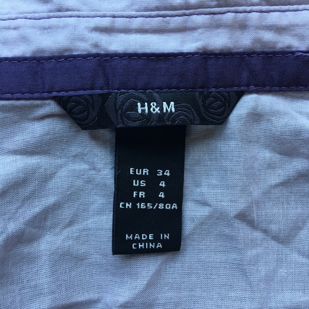 Hm tie dye gradient rainbow purple white shirt - Picture 4 of 7
